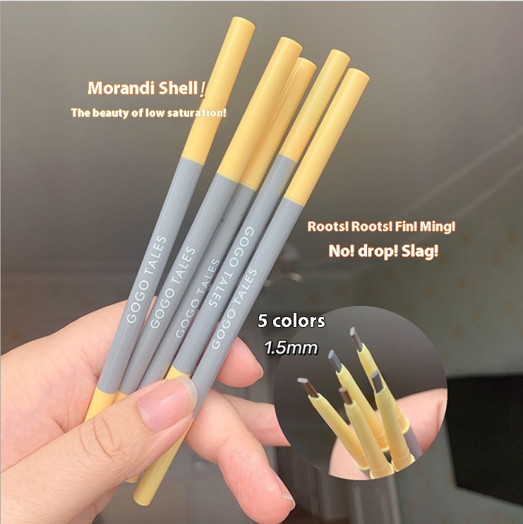 G O G O T A L E S Gogo Dance Cloud Fiber Mist Eyebrow Pencil For Beginners Rotating Automatic Double- Headed Eyebrow Pencil Waterproof And Non-smudged