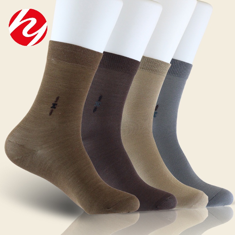 Spring And Autumn Men's Silk Socks, Breathable, Comfortable, Deodorant, Thin, Warm, Mulberry Silk Knitted Mid-calf Socks,