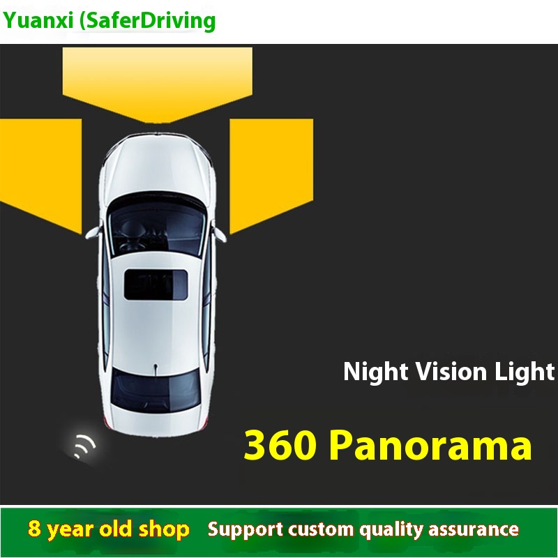 Yuanxi Starlight Camera H D Image360 Panoramic Blind Night Vision Reversing System Car Display