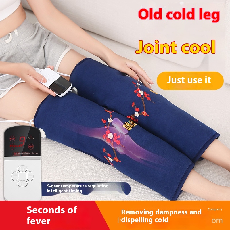 Electric Heating Coarse Salt Physiotherapy Bag Hot Compress Bag Old Cold Leg Pain Leg Protection Elderly Knee Joint Warmer Knee Pads