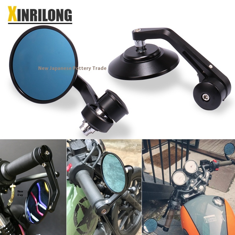 Motorcycle Retro Modified C N C Rearview Mirror High Quality Handle Mirror Sports Car Reflector Modified Handle Mirror