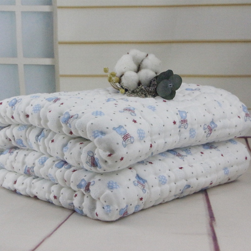 Washed Gauze Bath Towel Pure Cotton Gauze Baby Air Conditioner Bath Absorbent Quilt Bath Towel Wrap