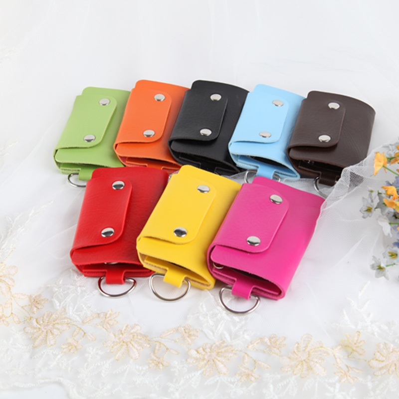 Hot-selling Color Button Key Bags, P U Key Bags, Sales Gifts, Key Bag, Key Bags