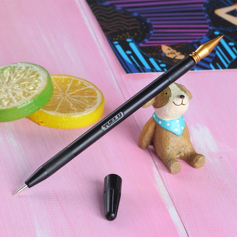 Leap Deer Scratching Brush City Night Scene Gilded Pen Children's Scratching Scratching Brush Dual- Purpose Multi- Function