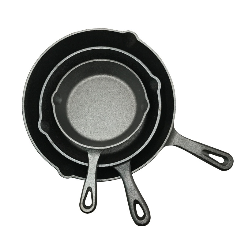 Dropshipping Mini Cast Iron Frying Pan Cast Iron Frying Pan Non-stick Uncoated Omelette Pan Cast Iron Pan For Street Stall