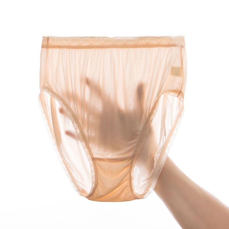 Japanese Silk Maternity Underwear For Mothers In The Second Trimester Thin Seamless Lace Large Size High Waist Middle-aged And Elderly Ladies