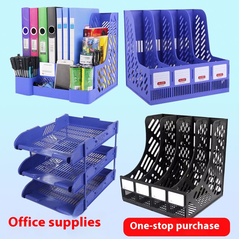 Office Supplies Desktop File Rack Plastic Storage File Frame A4 File Tray