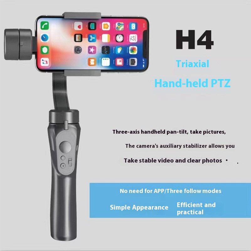 Upgraded Version H4 Three-axis Handheld Stabilizer Mobile Phone Smart Anti-shake Gimbal Mobile Phone Stabilizer