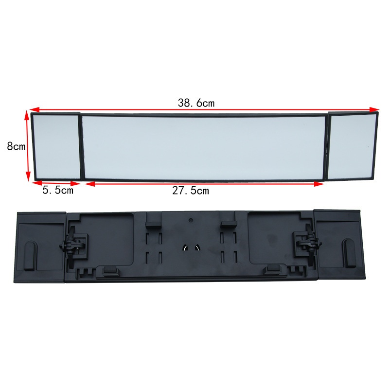 Shunwei Automobile Wide-view Rearview Mirror Three-fold Curved Rearview Mirror Reversing Wide-angle Mirror S D-2411