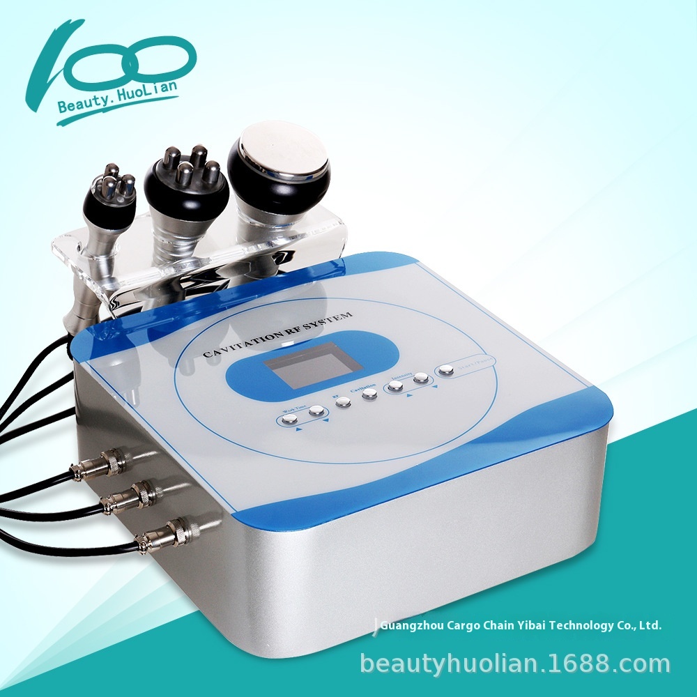 Three-in-one Ultrasonic Fat Blasting Beautytrument Multi-pole R F Radio Frequency Introductiontrument Body Shaping Slimming Fat Reduction Beautytrument