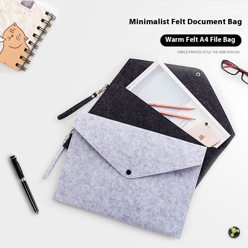 Felt Computer Bag Felt Clutch Bag Direct Felt Bag A4 Document Bag Felt