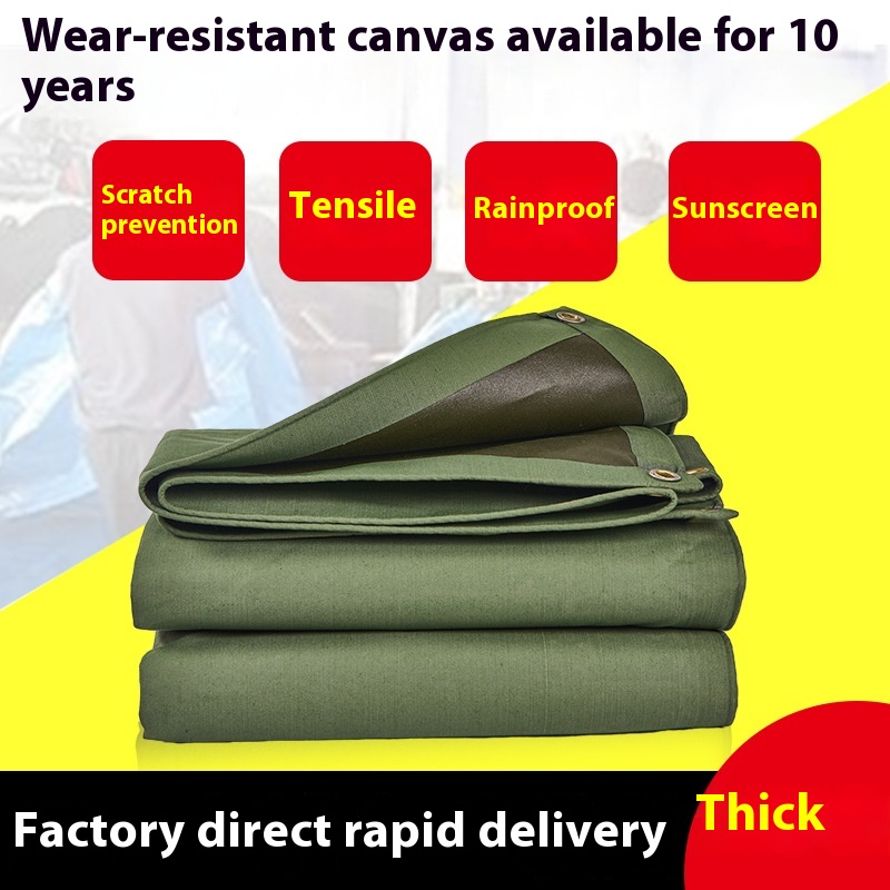 Rain Cloth Thickened Tarpaulin Waterproof Sun Protection Tarpaulin Sunshade Cloth Oxford Cloth Oilcloth Tarpaulin Canvas