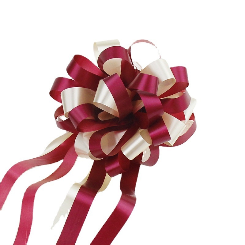 Wedding Supplies Large-size Flower-drawn Gift Box Wedding Car Arrangement Decorative Bow Ribbon Handle Lazy Hand-drawn Flower