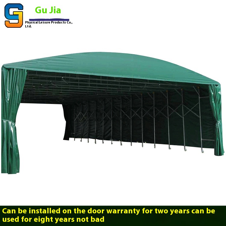 Sliding Awning Activity Retractable Mobile Large Food Stall Electric Warehouse Isolation Sliding Tent