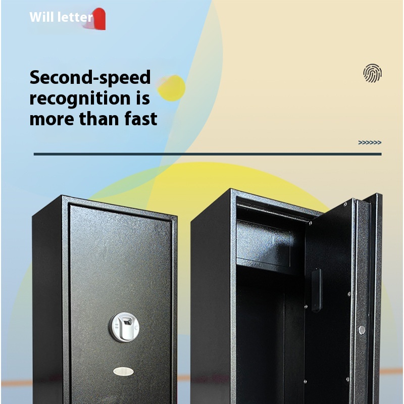Long Gun Cabinet Anti-theft And Anti-pry European And American Safe Household Fingerprint Gun Cabinet Electronic Password Safe Safe Household