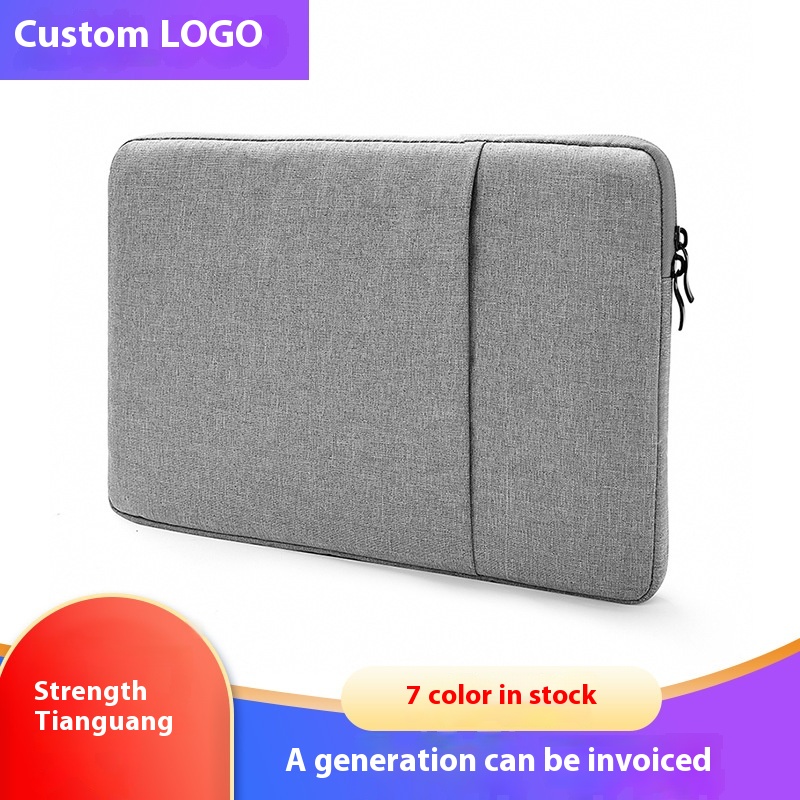 Oxford Cloth Plus Velvet Mac11131415 Inch Ipad Protective Cover Thick Cotton Anti-vibration Laptop Sleeve Bag