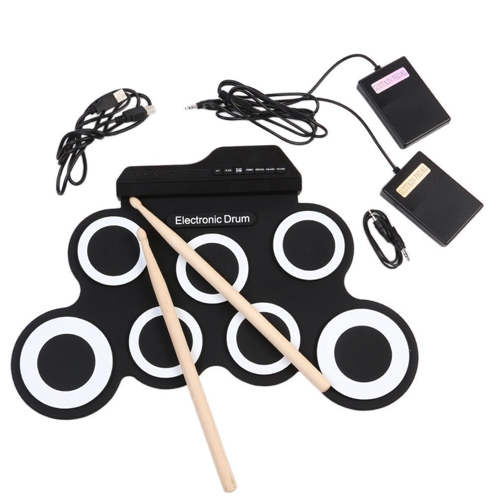 I Word Noai Hand-rolled U S B Electronic Drum Portable Drum Practice Drum Folding Silicone Electric Drum Jazz Drum