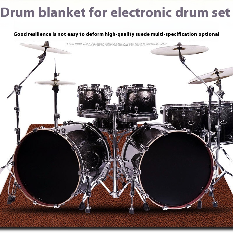 Electronic Drum Blanket Non-slip Blanket Drum Drum Blanket Piano Carpet Mat Jazz Drum Blanket1.2 Meters1.4 Meters1.6 Meters2 Meters