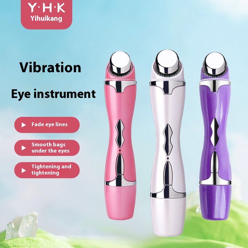 Household Electronic Eye Beautytrument Red And Blue Light Vibration Facial Massage Eye Beauty Pen Double-headed Eye Beauty Introductiontrument