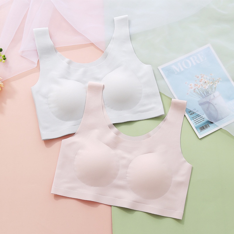 Soft, Highly Elastic, Seamless Underwear, Lightweight, Breathable, Wire-free Bra For High School Students Aged16-25 Years Old