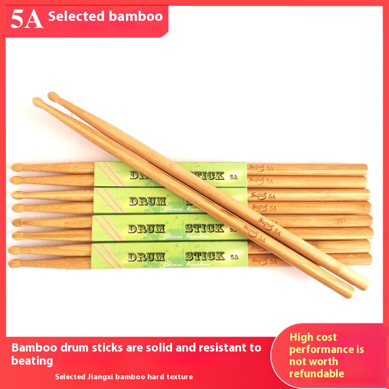Drum Set, Drum Sticks, Snare Drum, Electronic Drum5a Bamboo Drum Sticks, Children's Beginner Professional Drumsticks