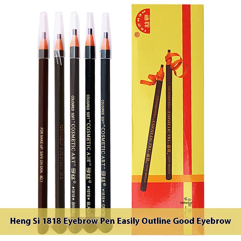 Hensel Threaded Eyebrow Pencil1818 Genuine Easy-to-color Waterproof And Sweat-proof Tear-off Soft Threaded Eyebrow Pencil For Students