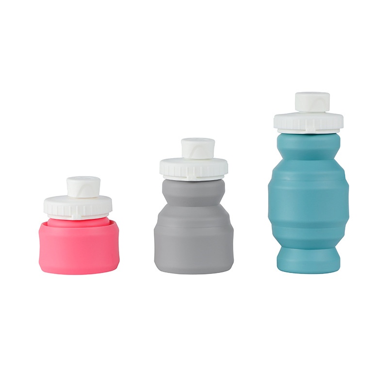 Mini Foldable Water Cup Silicone Portable Coffee Cup Three-capacity Retractable Travel Cup320ml