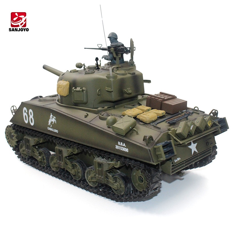 Henglong USMilitary Version Of The Tank Sherman1:16 Remote Control Car RCSimulation Metal Military Armor Model