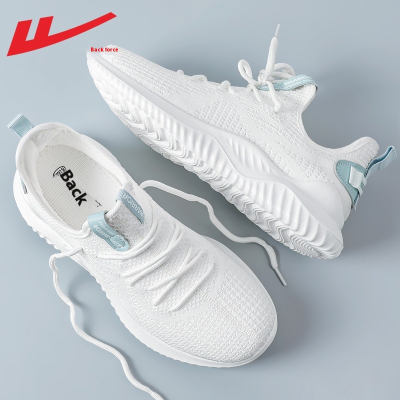 Warrior Men's Shoes Sports Shoes Summer Breathable Casual Shoes Men's Lightweight Running Shoes Flying Woven Men's Shoes