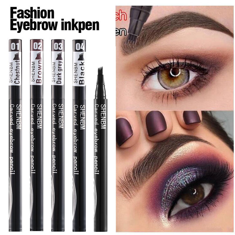 Cosmetics S H E N B M Four-head Eyebrow Pencil Four-pronged Claw Head Liquid Water Eyebrow Pencil Not Easy To Smudge Liquid Eyebrow Pencil