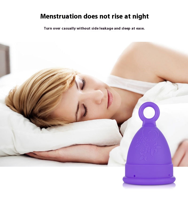Silicone Menstrual Cup Pull Ring Aunt Cup Menstrual Cup Female Menstrual Supplies Menstrual Cup