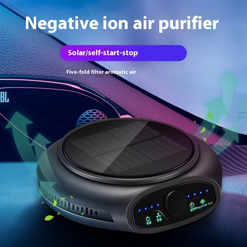 Smart Solar Air Purifier Plasma Car Perfume Multi-filter Aromatherapy Machine
