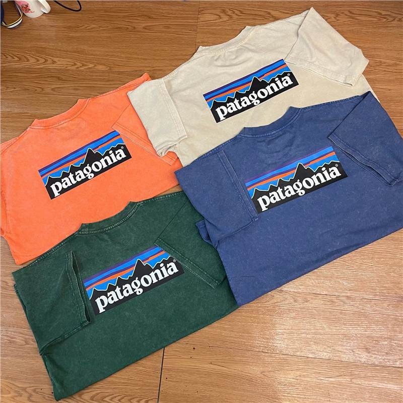 American Simple Retro Versatile Bata Cotton Loose Men And Women Couple Short-sleeved T-shirt Retro Washed Old