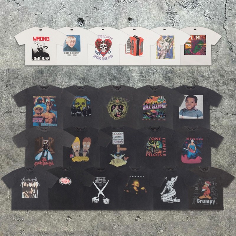 YBrand American Retro Vintage Vintage Washed Old High-end Men And Women Loose Cotton Short-sleeved T-shirt