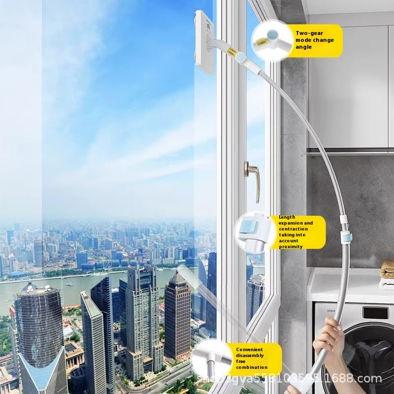 Glass Cleaner High-rise Exterior Window Double-sided Window Cleaner Housekeeping Window Washing High-rise Cleaning