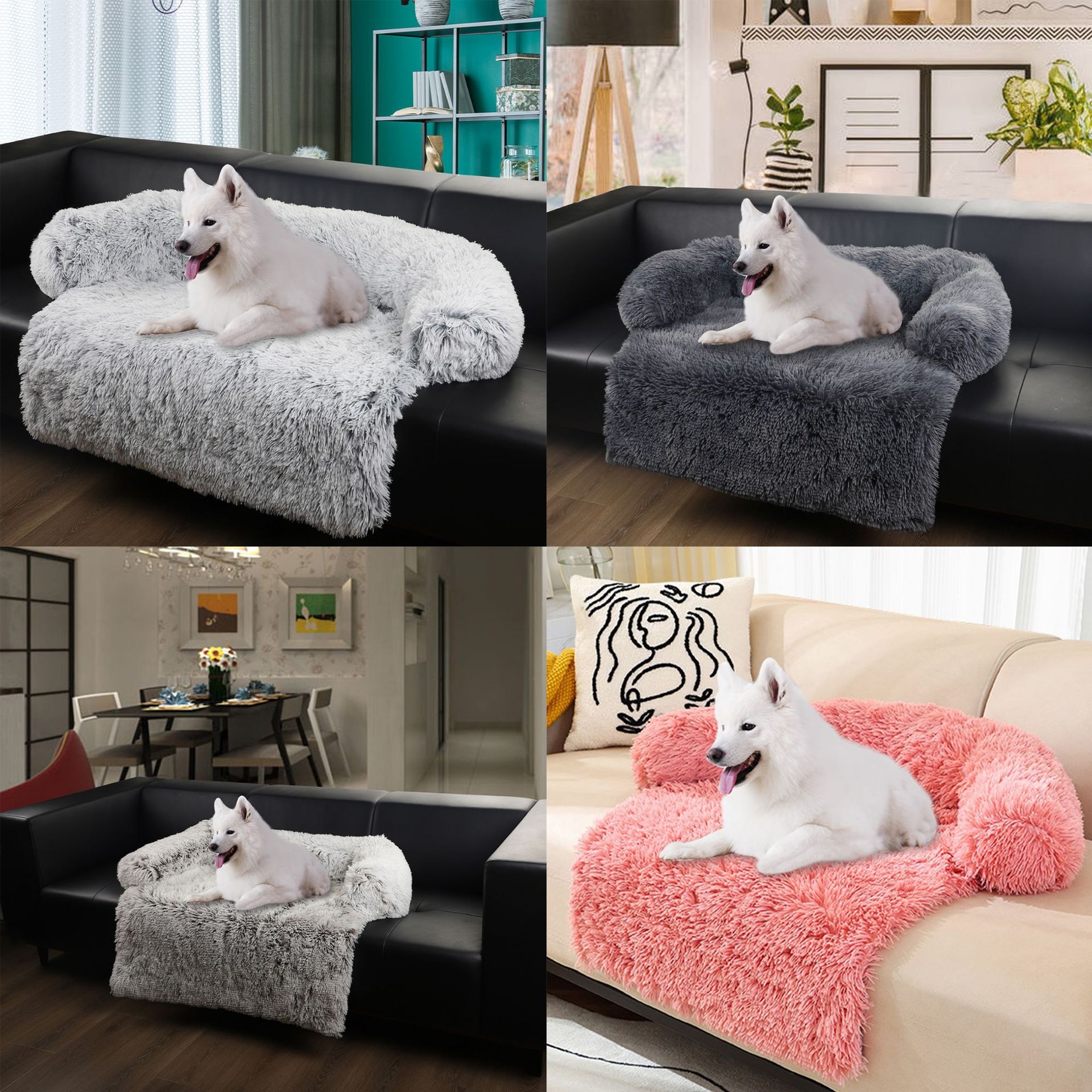 Cat Bed Dog Bed Plush Blanket Sofa Cushion Blanket Removable And Washable Pet Dog Bed Winter Warm
