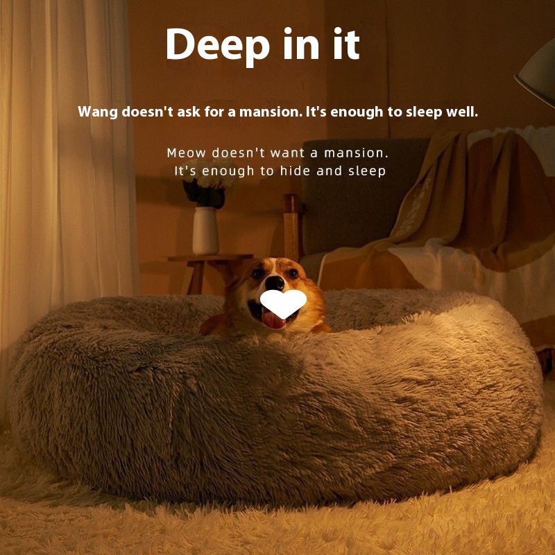 Dog House Winter Warm Cat House Thickened Teddy Small,Medium And Large Dogs Four Seasons Universal Sofa Cushion Pet Supplies Bed