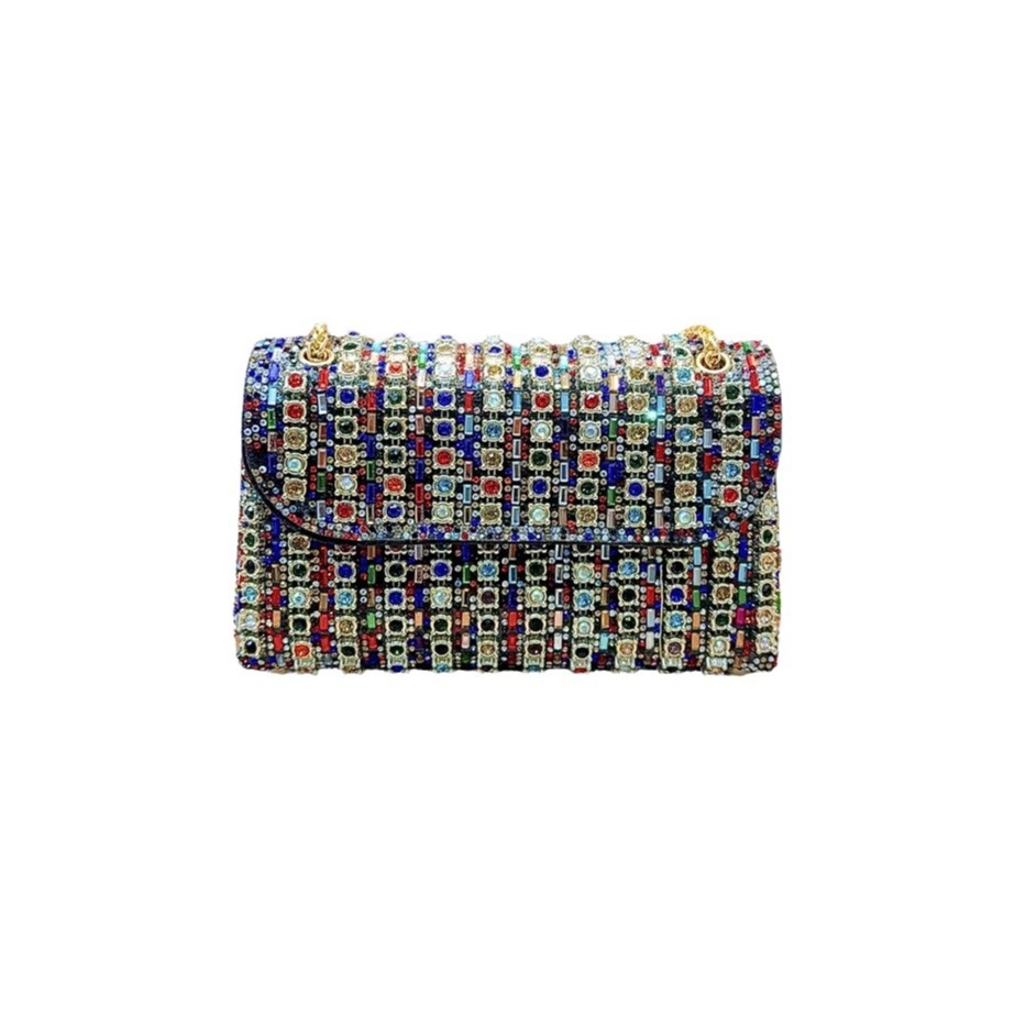 Celebrity Banquet Bag Chain Handbag Fashion Party Shoulder Messenger Bag Small Bag Diamond Evening Bag