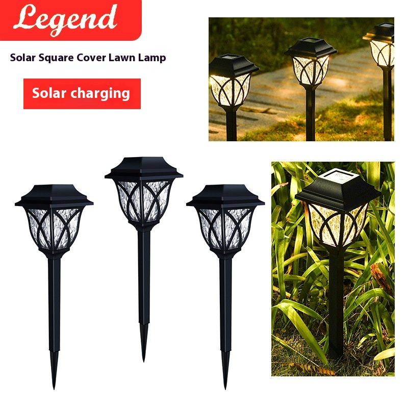 Solar Outdoor Garden Light Household Waterproof Colorful Garden Induction Lawn Light Landscape Decoration Atmosphere Ground Light