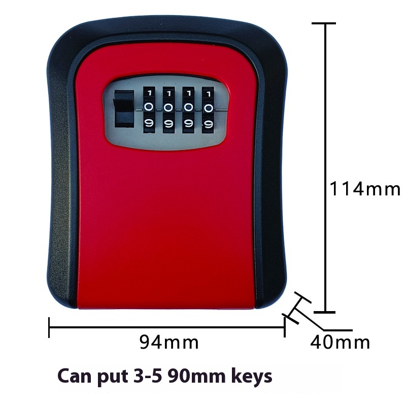 All-plastic Anti-pry Password Box Key Lock Temporary Password Box Decoration Password Box Decoration Key Box