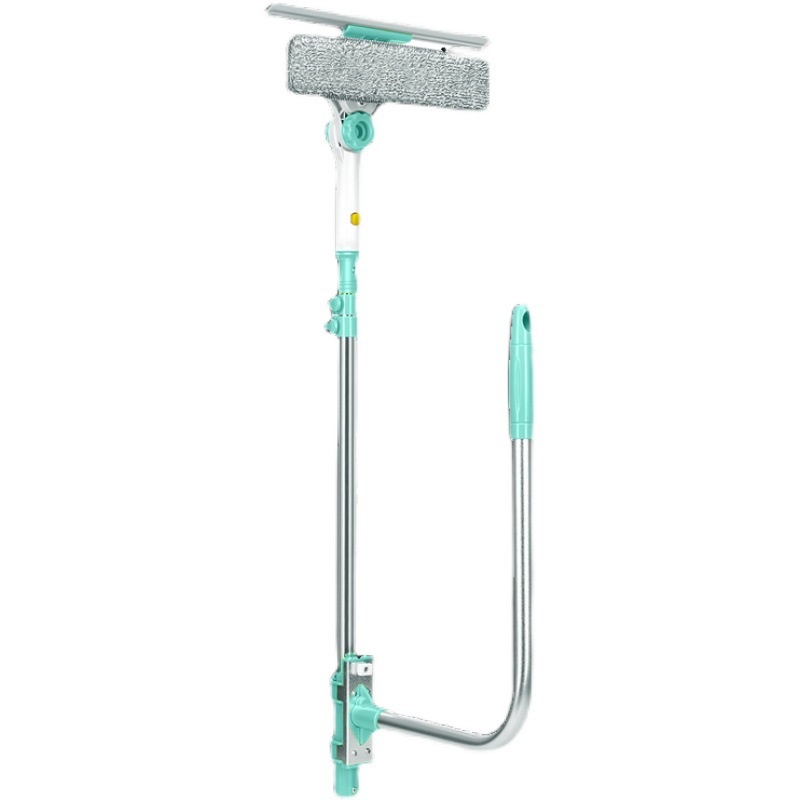 Glass Cleaner High-rise Household Single And Double-sided Cleaning U-shaped Telescopic Rod