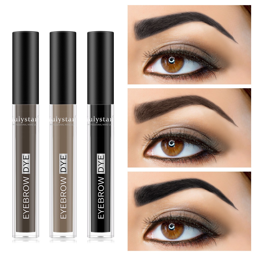 Julystar Dual-Ended Eyebrow Tint With Brush,Wild Natural Look,Long-Lasting,Waterproof,Sweat-Resistant Brow Gel
