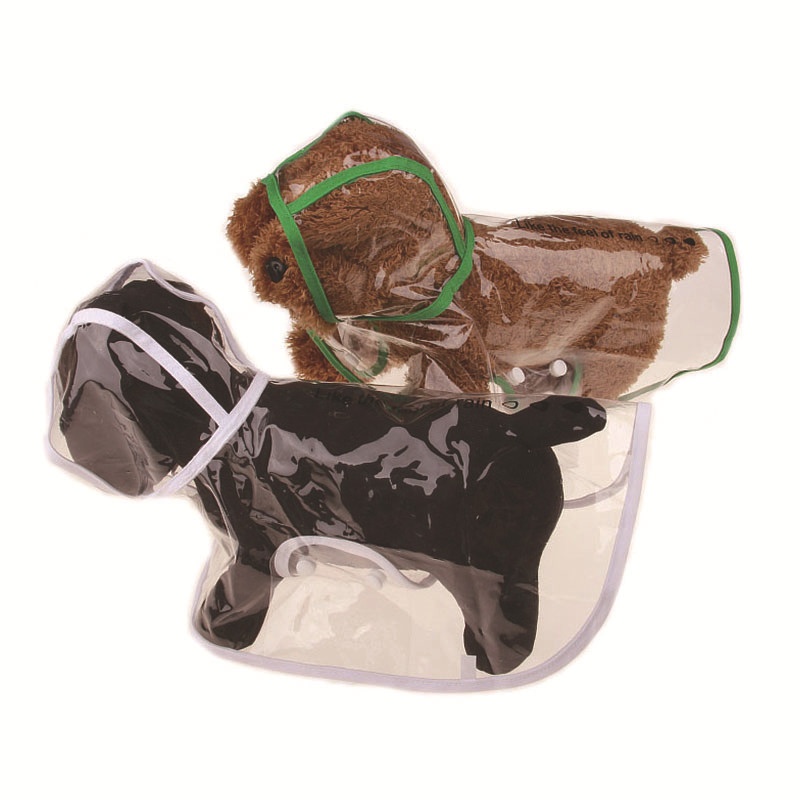 Dog Raincoat PUWaterproof All-inclusive Teddy Corgi Small And Medium-sized Dog Raincoat Pet Transparent Raincoat