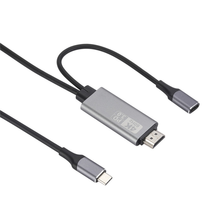 Type-c To HDTVAdapter Cable PD3.0 Power Supports4 K60 HZAnd Supports85 WFast Charging