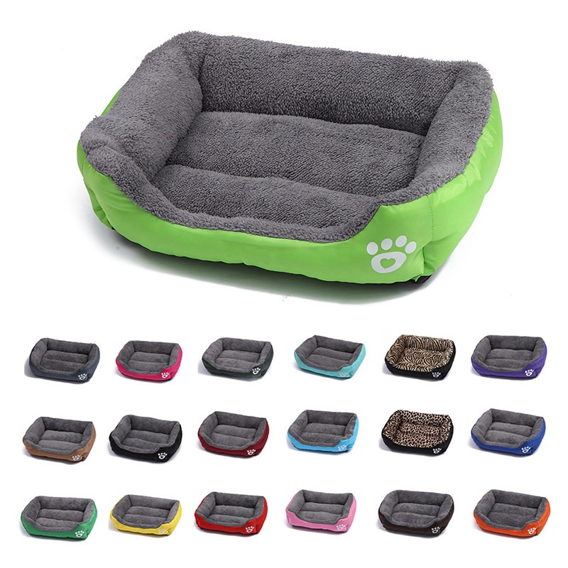 Winter Rectangular Pet Bed Mat Four Seasons Universal Dog Bed Pp Cotton Dog Bed Waterproof Bite Resistant Cat Bed