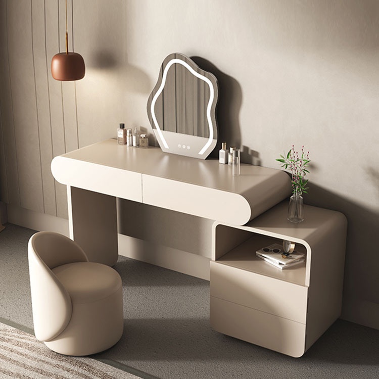 Light Luxury Dressing Table Storage Cabinet Integrated Bedroom Simple Modern Small Apartment Dressing Table Jifeng Retractable Dressing Table