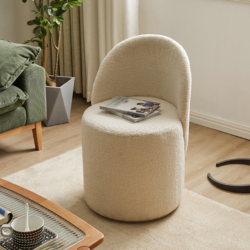 Jiayi Makeup Stool Dressing Stool Dressing Table Stool Dressing Chair Round Stool Light Luxury Makeup Stool With Backrest Bedroom