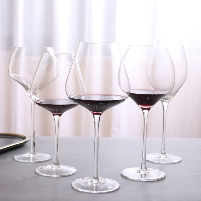Direct Crystal Glass Red Wine Glass Transparent High-foot Wine Glass Hotel Home Red Wine Glass