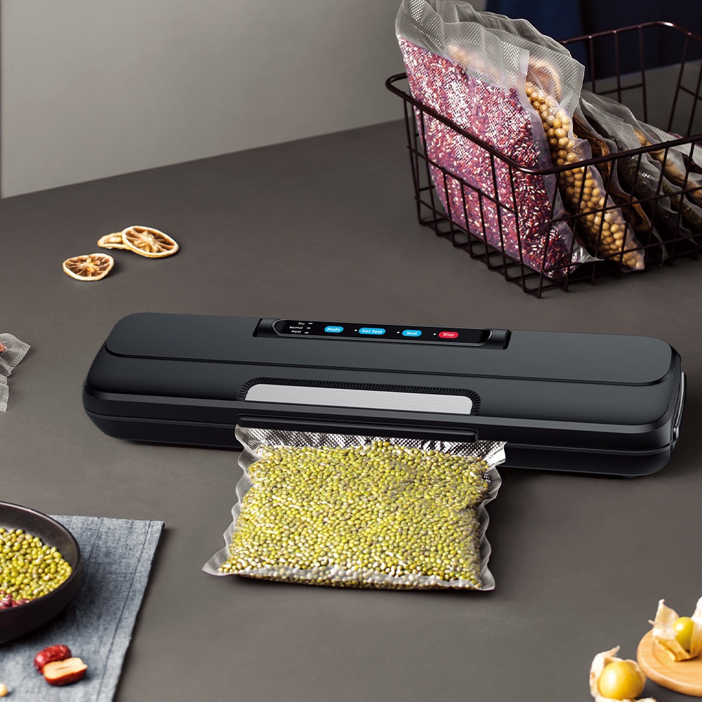 Vacuum Sealing Machine:Fully Automatic Touch Button Sealer For Dry And Wet Use