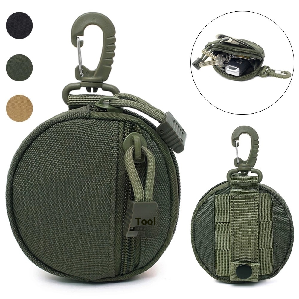Tactical Wallet Pocket Military Accessory Bag Portable Mini Coin Pouch Key Holder Waist Bag